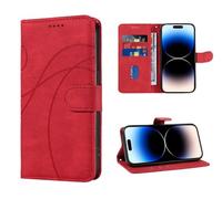 SEAHAI Cuir Coque pour Realme C71/Realme C73/Realme P3 Lite 4G, Flip Étui Portefeuille avec Support/RFID Blocage/Fentes pour Cartes, Premium PU/TPU Antichoc Protection Complète Housse - Rouge