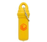 Seahive Porte-clés flottant (lot de 1) avec récipient de sécurité étanche pour clé de bateau - Ponton, accessoires de pêche porte-clés, jaune, 11 x 3 x 3 cm