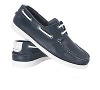 Seajure Chaussures Bateau pour Femme Cannon en Cuir Bleu Marine (Numeric_39)