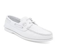 Seajure Chaussures Bateau pour Femme Knude Blanc Leather (Numeric_39)