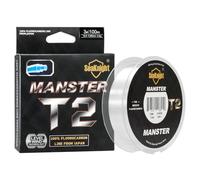 SeaKnight Ligne de pêche en fluorocarbone 100 m/110 yds, monofilament Transparent et Invisible, coulant Rapidement, Ligne de tête Transparente pour la pêche en mer en Eau salée, 3 à 35 LB