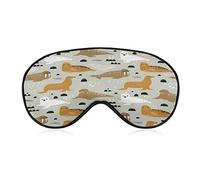Seal and Walrus Sleep Eye Mask Soft Eye Covers Blocking Lights Bandeau avec sangle réglable pour la sieste de voyage