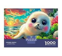 Séal in Aurora Puzzle 1000 Pièces Papier Écologique pour Enfants Relaxation 52x38cm/1000pcs