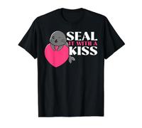 Seal It with A Kiss Seal Whisperer Animal Biologiste Marin T-Shirt Graphique avec Valeur