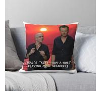 Seal Kiss From A Rose Taie d'oreiller carrée Polyester Lin Velours Creative Zip Décoratif Maison Housse de coussin