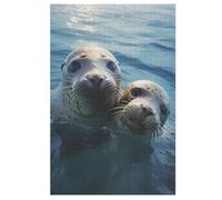 Seal Puzzles en Bois 1000 Pièces pour Adultes, Poster Jigsaw Puzzle, Design Unique Jouet Éducatif pour Adolescents Et Enffourmis Idée Cadeau （78×53cm）
