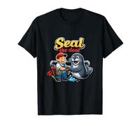 Seal The Deal Plombier Pipe Pun Handshake Graphique T-Shirt