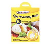 Sealapack Lot de 10 sacs à œufs jetables Sachets pour pocher les œufs faciles à nettoyer
