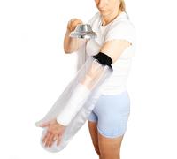 Sealcuff Protection imperméable pour plâtre et bandage, housse réutilisable pour douche bras adulte, jambe, pied - Joint étanche (bras court pour adulte)