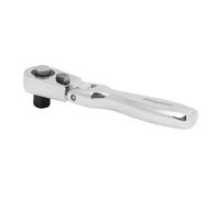 Sealey 0.6cm Lecteur Micro Tête Flexible Cliquet Clé 72 Dent Miroir Finir S01254