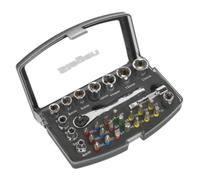 Sealey 1/4" Sq Drive Prise & Code Couleur Embout Set 31pc - S01036