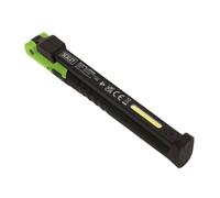 Sealey 2 COB + 1 SMD LED Rechargeable Slim Pliable Lampe de Poche Vert
