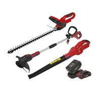 Sealey 3 X 20V Série SV20 Kit D'Outils De Jardin - 2 Batteries CP20VCOMBO6