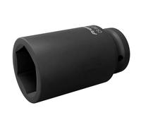 Sealey 35mm 1.9cm llongée Métrique Impact Douille Hexagonale 6 Point Noir