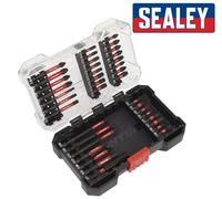 Sealey 38pc Puissance Outil Embout Set Perceuse sans Fil / Tournevis Inclus Long