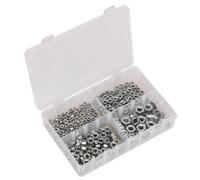 Sealey Ab028Sn Steel Nut Assortment 370Pc M5-M10 Din 934 Metric