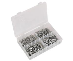 Sealey Ab028Sn Steel Nut Assortment 370Pc M5-M10 Din 934 Metric