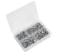 Sealey Ab029sn Acier Écrou Assortiment 320pc 1/10,2 cm -1/5,1 cm UNF DIN 934