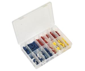 Sealey Ab038Mt Crimp Terminal Assortment 200Pc Blue, Red & Yellow