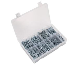 Sealey Ab063Stph Self Tapping Screw Assortment 700Pc Pan Head Pozi Zinc