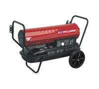 Sealey Ab1008 Space Paraffin Kerosene & Diesel Heater 100Kbtu/Hr W/ Wheels