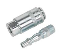 Sealey Ac61 Air Tool Coupling Kit 1/4Bsp