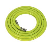 Sealey AHFC10 Air Tuyau Haute Visibilité 10mtr X Ã Allumage 8mm avec 1/4" Bsp Unions - Multicolore, 5mtr x Ã˜8 mm