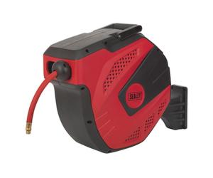 Sealey Air Tuyau Bobine Auto Rembobinage Contrôle 15 Mètre 10mm Id Rubber SA822