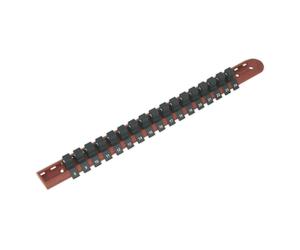 Sealey Ak1217 Socket Retaining Rail With 17 Clips 1/2Sq Drive