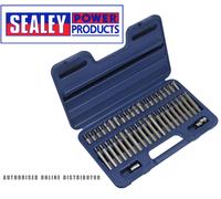 Sealey AK219 Trx-Star / Dents / Hex Embout Set 42pc 1cm & 1.3cmSq Lecteur