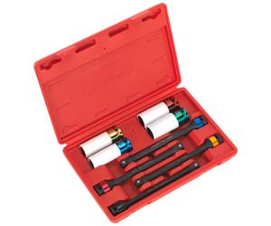 Sealey AK2243 Bâton de Couple & Aluminium Roue Douille Impact Set 8pc 1.3cmSq