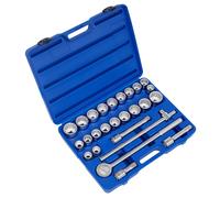 Sealey Ak2582 Socket Set 26Pc 3/4Sq Drive 12Pt Walldrive - Duometric