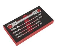 Sealey AK2652 Tête Flexible Écrou Évasé Jeu de Clé 5pc