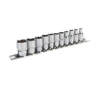Sealey AK2670 Douille Set 11pc 0.6cm Sq Drive 6pt Walldrive Imperial