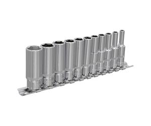 Sealey Ak2671 Socket Set 11Pc 1/4Sq Drive 6Pt Deep Walldrive Imperial