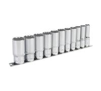 Sealey Ak2673 Socket Set 11Pc 3/8Sq Drive 12Pt Deep Walldrive Imperial