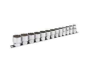 SEALEY ak2674 Jeu de douilles Set de 13 1/5,1 cm SQ Disque 12pt WallDrive Imperial