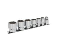 Sealey Ak2676 Socket Set 7Pc 3/8Sq Drive Whitworth