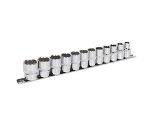 SEALEY ak2684 Lot de 12 douilles 1/5,1 cm SQ Disque 12pt WallDrive métrique