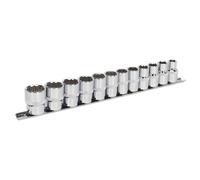 Sealey Ak2684 Socket Set 12Pc 1/2Sq Drive 12Pt Walldrive Metric
