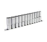 Sealey Ak2685 Socket Set 12Pc 1/2Sq Drive 12Pt Deep Walldrive Metric