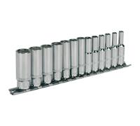 Sealey AK2692 Douille Set 13pc 0.6cmSq llongée Walldrive Métrique
