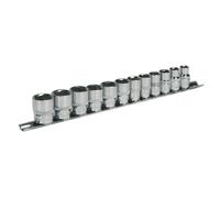 Sealey Ak2693 Socket Set 12Pc 3/8Sq Drive 6Pt Walldrive Metric