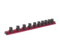 Sealey Ak27084 Socket Retaining Rail Magnetic Locking 1/2Sq Drive 10 Clips