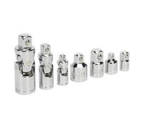 Sealey Ak2737 Universal Joint And Socket Adaptor Set 7Pc 1/4 3/8 And 1/2Sq Drive