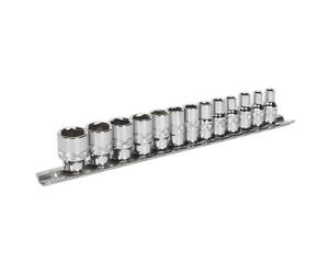 Sealey Ak2746 Socket Set 13Pc 1/4In Sq Drive Lock-On 6Pt Metric