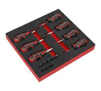 Sealey AK4371 Premier Gripmax Stubby Tournevis Set 17pc