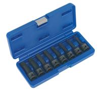 Sealey AK5604 Impact Dents Clé Set 8pc 1.3cmsq Drive