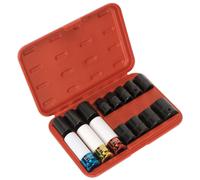 Sealey AK5615M Douille Impact Et Roue Extracteur Écrou Set 1.3cmsq Lecteur 15pc