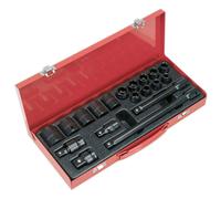 Sealey AK5619M Douille Impact Set 19pc 1.3cm Clé Métrique